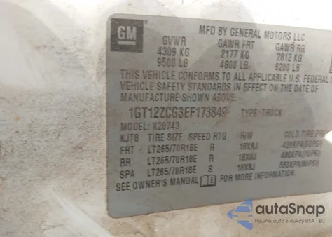 2014 GMC Sierra 2500Hd Work Truck from USA, damaged, VIN 1GT12ZCG3EF173849